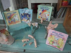 Their window display for the Storymob.